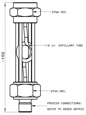 Technical drawing for ADHT high temperature coiling coil adapter