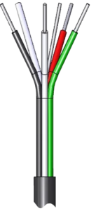 vented cable for submersible, depth and level pressure transmitters